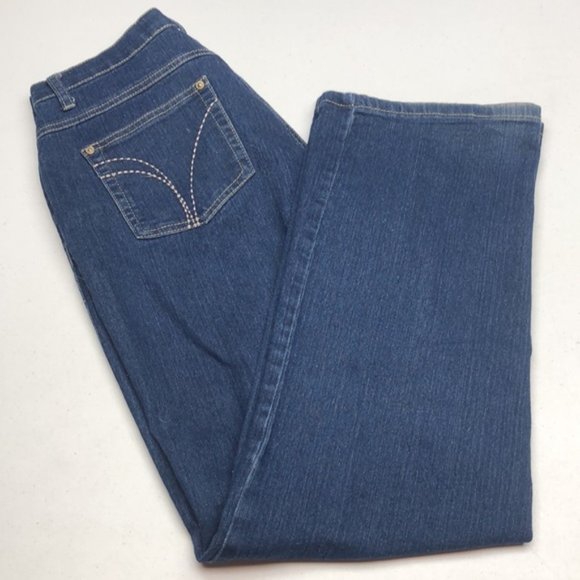 LIKE NEW SIMON CHANG STRAIGHT LEG JEANS 10/30x29 ⭐️ - Picture 5 of 12
